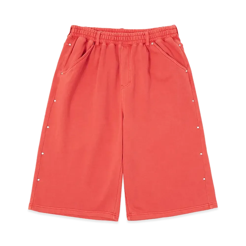 HUF Studded 3/4 Fleece Pant "Amber Red"