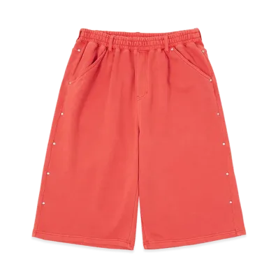 HUF Studded 3/4 Fleece Pant "Amber Red"