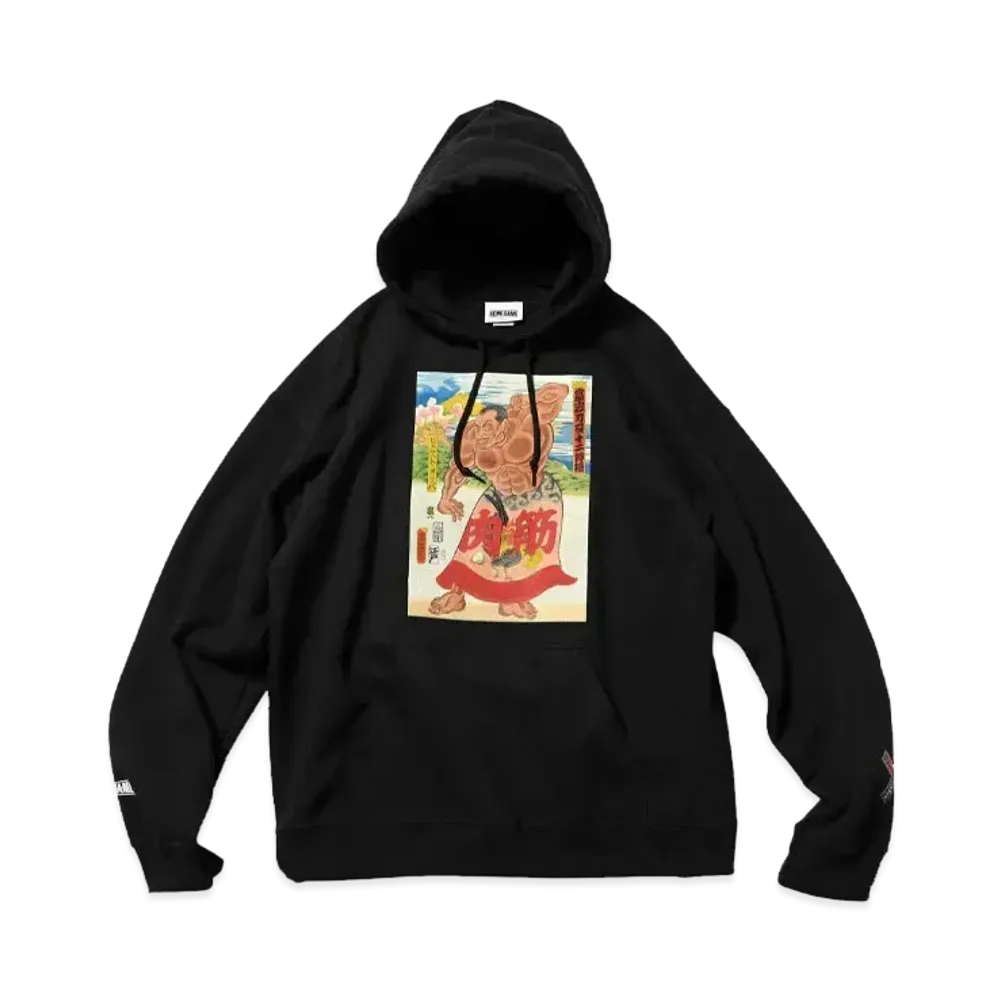 HOME GAME x グラップラー刃牙 x PANCRASE x THREE TIDES HOODIE "BLACK"