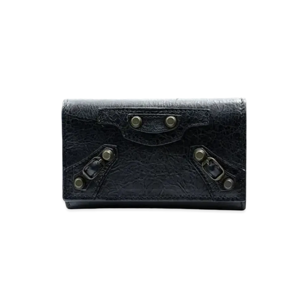 BALENCIAGA Classic Osaka 4 Key Case "Black"