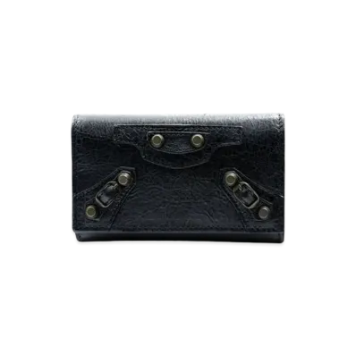 BALENCIAGA Classic Osaka 4 Key Case "Black"