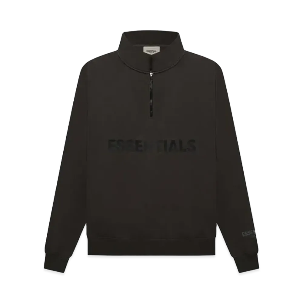 FEAR OF GOD ESSENTIALS Half Zip Pullover Sweater "Black"