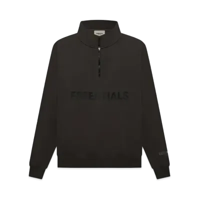 FEAR OF GOD ESSENTIALS Half Zip Pullover Sweater "Black"