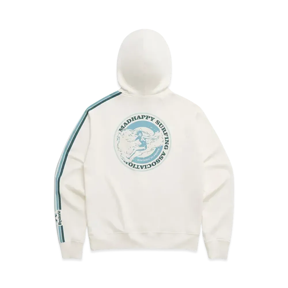 HYSTERIC GLAMOUR x madhappy Raglan Hoodie "White"