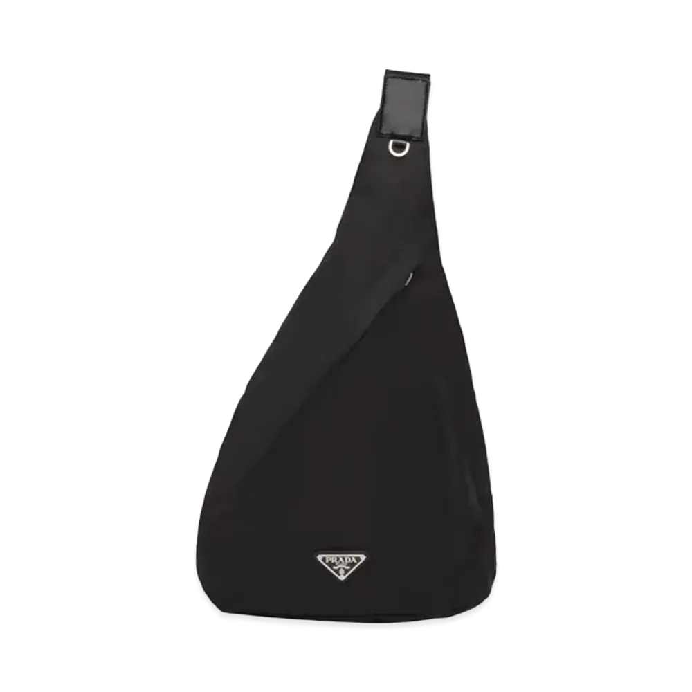 PRADA Re-Nylon and Leather Body Bag "Black"