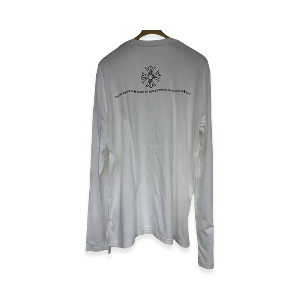 Chrome Hearts Hollywood Cross Thermal L/S T-Shirt "White"