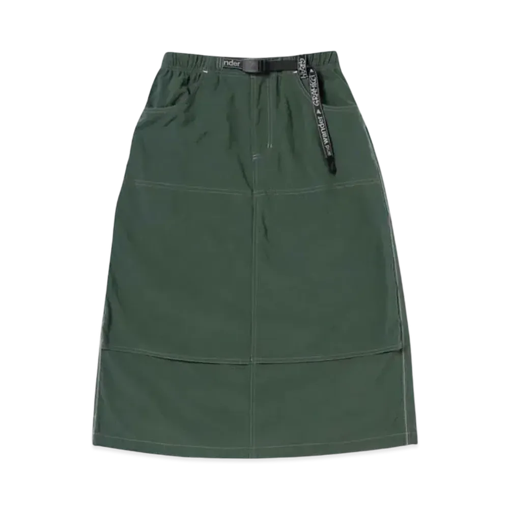 GRAMICCI x and wander Nylon Double Knee Skirt "Green"