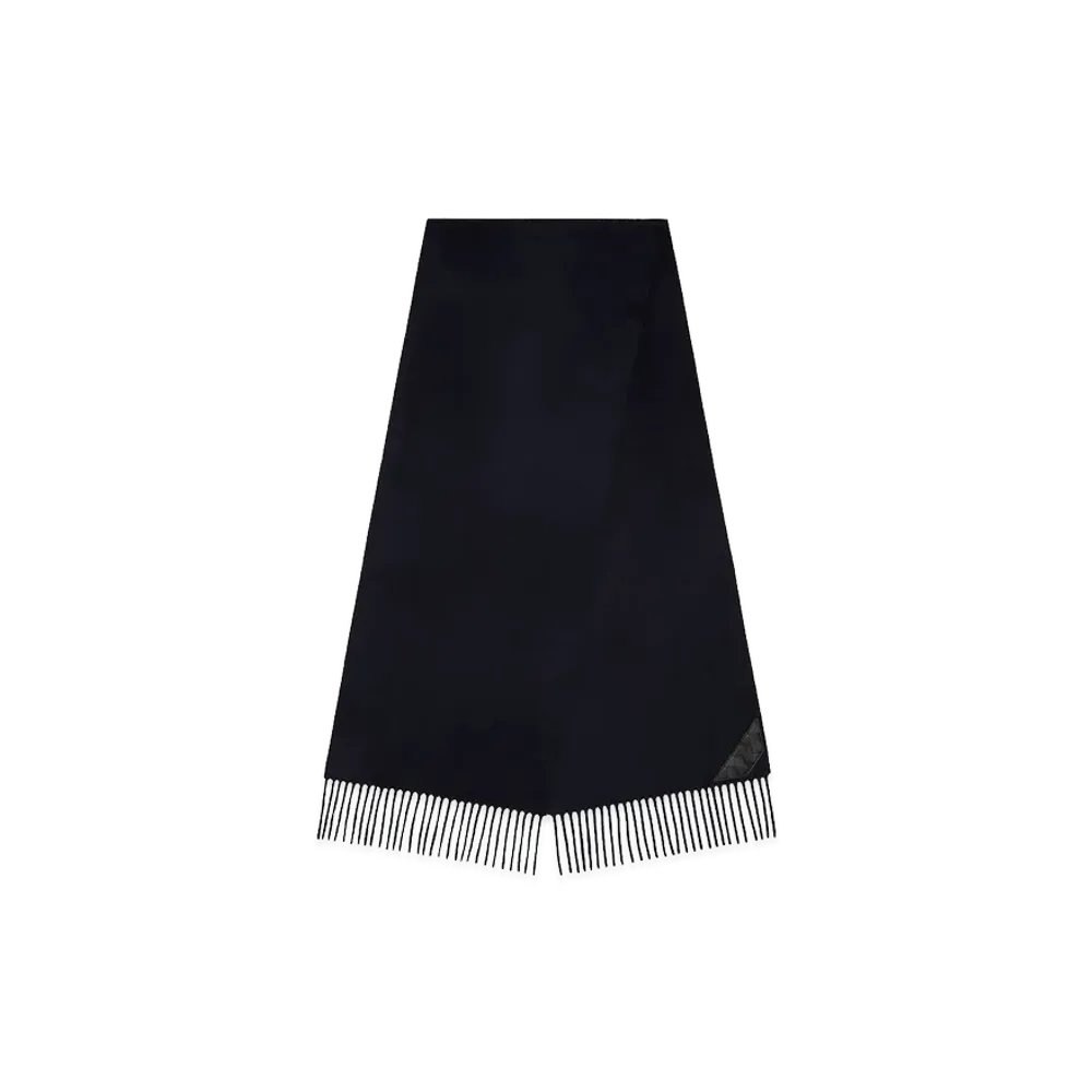 Bottega Veneta Cashmere Scarf "Navy 302"