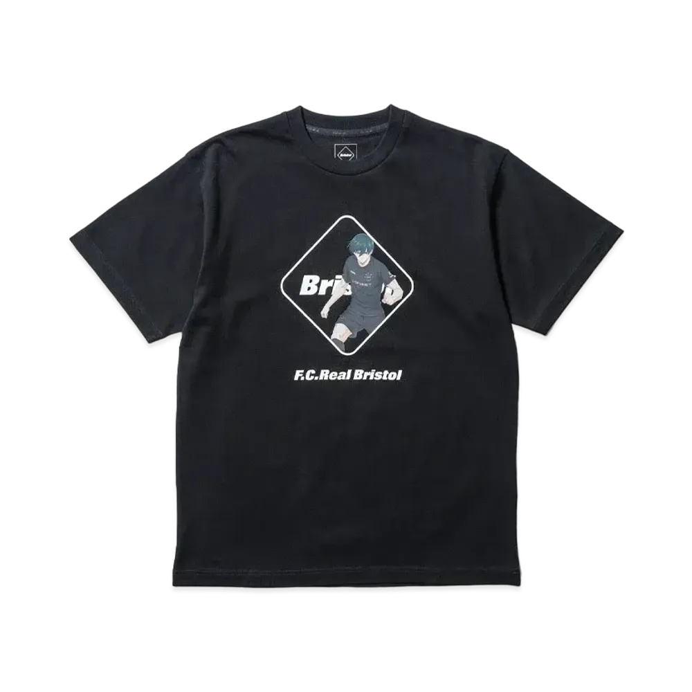 F.C.Real Bristol x BLUE LOCK S/S Tee RIN "Black"