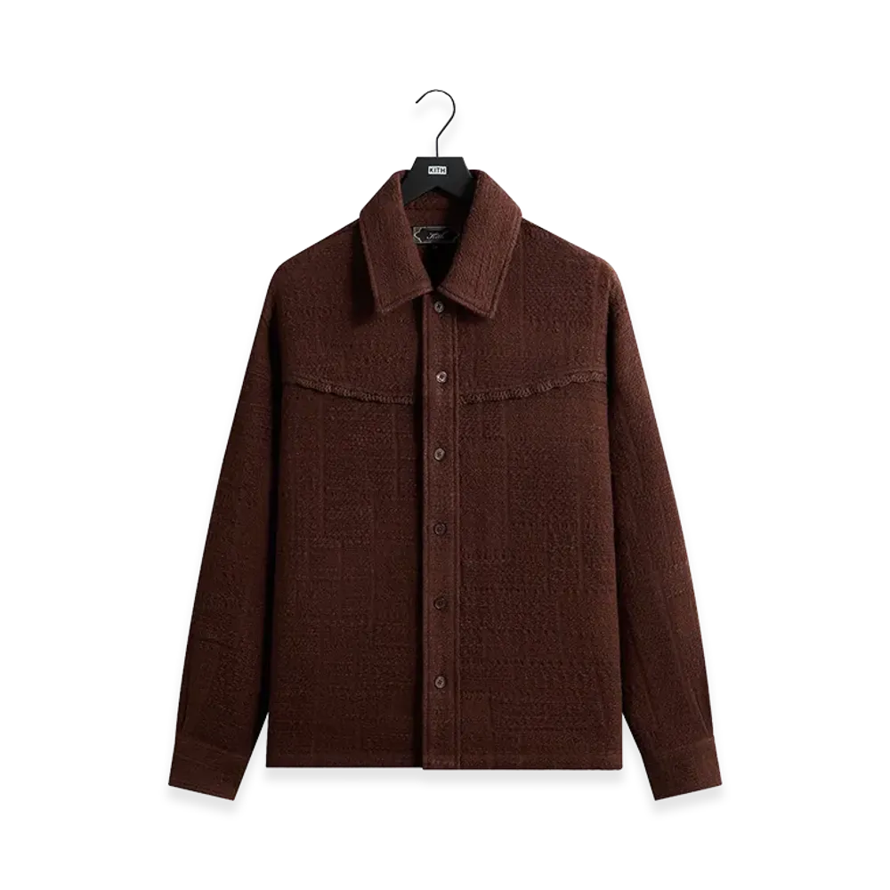 Kith Patchwork Tweed Johnson Shirt "Saddle"