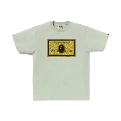 A BATHING APE Bapec Online Exclusive Bape Card Tee "Green/Gold"