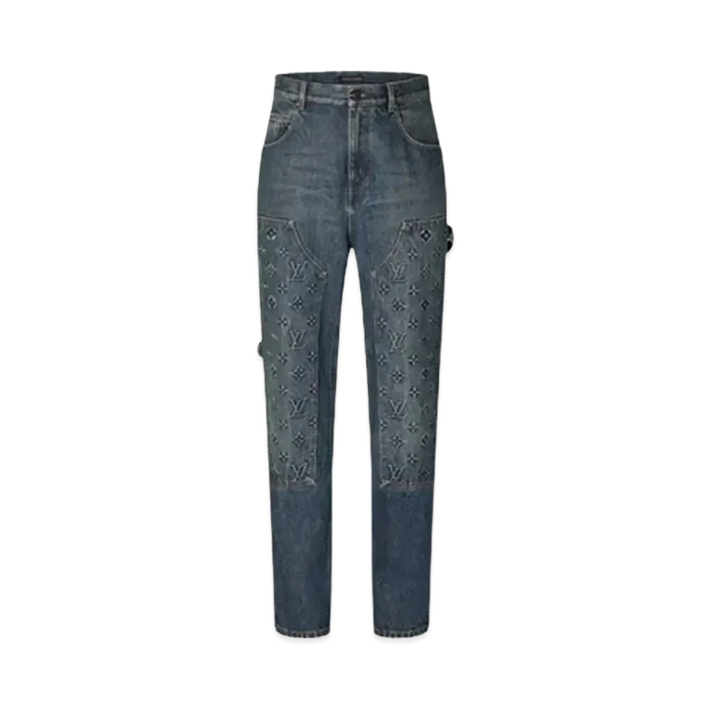 Louis Vuitton Workwear Denim Carpenter Pants "Indigo"