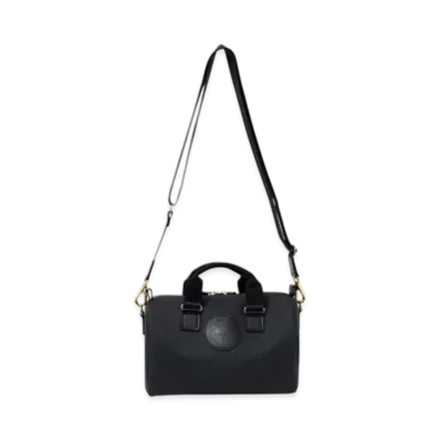 RATS Synthetic Leather Mini Boston Bag "Black"