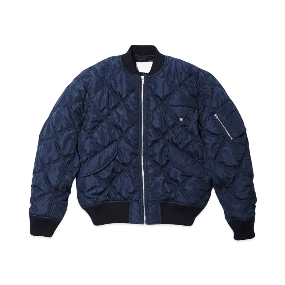 TOGA VIRILIS Quilting blouson "NAVY"