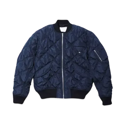 TOGA VIRILIS Quilting blouson "NAVY"