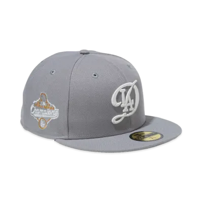 NEW ERA 59Fifty World Series Champion 2025 Los Angeles Dodgers City Connect Logo "Gray"