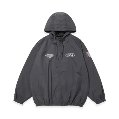 Hide and Seek Nylon Zip Hooded Jacket(26SS) "Charcoal Grey"