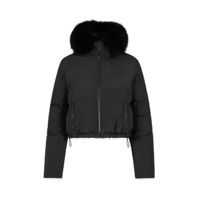 FENDI Women's Nylon Down Jacket "Black"