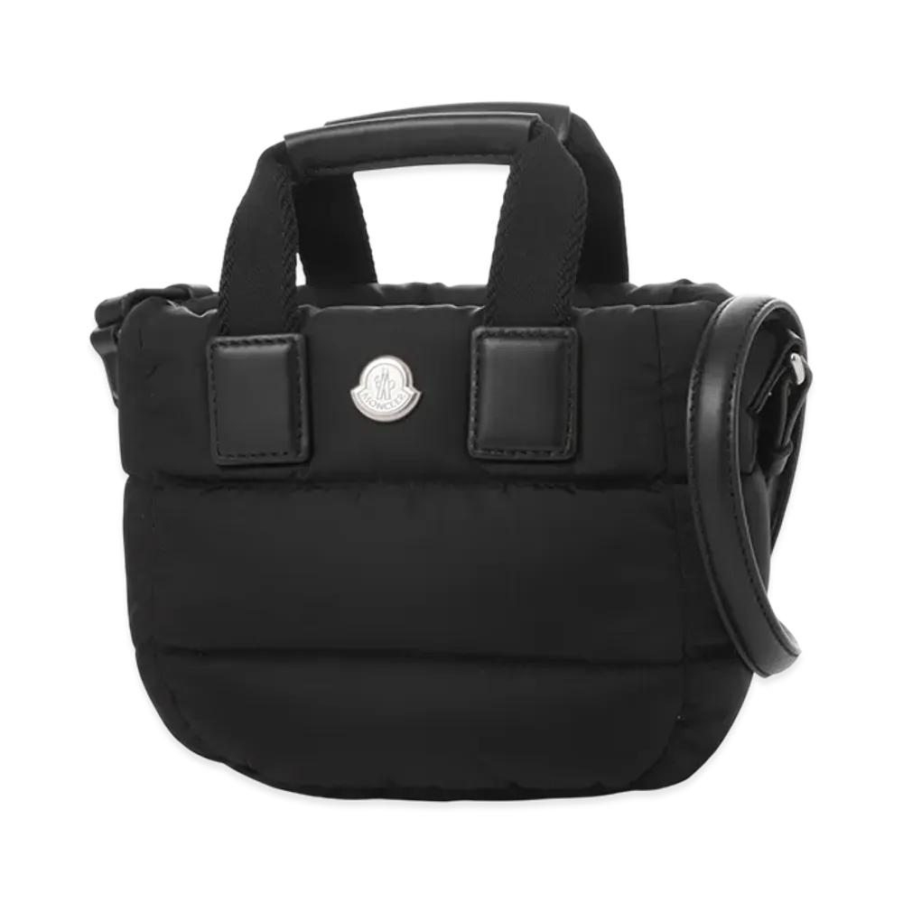 MONCLER Womens Micro Caradoc 2-Way Crossbody Bag "Black"