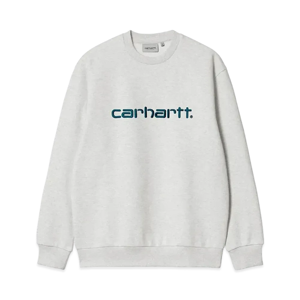 Carhartt WIP Carhartt Sweat "Ash Heather/Duck Blue"