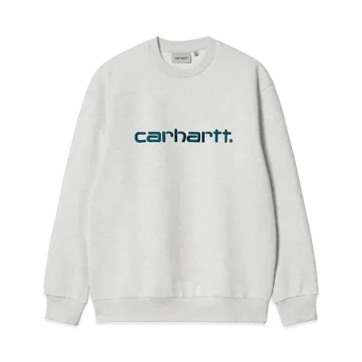 Carhartt WIP Carhartt Sweat "Ash Heather/Duck Blue"