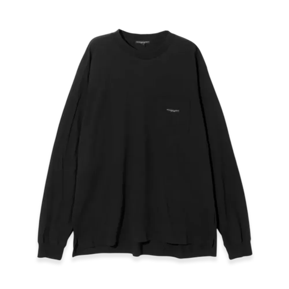 ENGINEERED GARMENTS Long Sleeve Crew Neck Tee "Black"