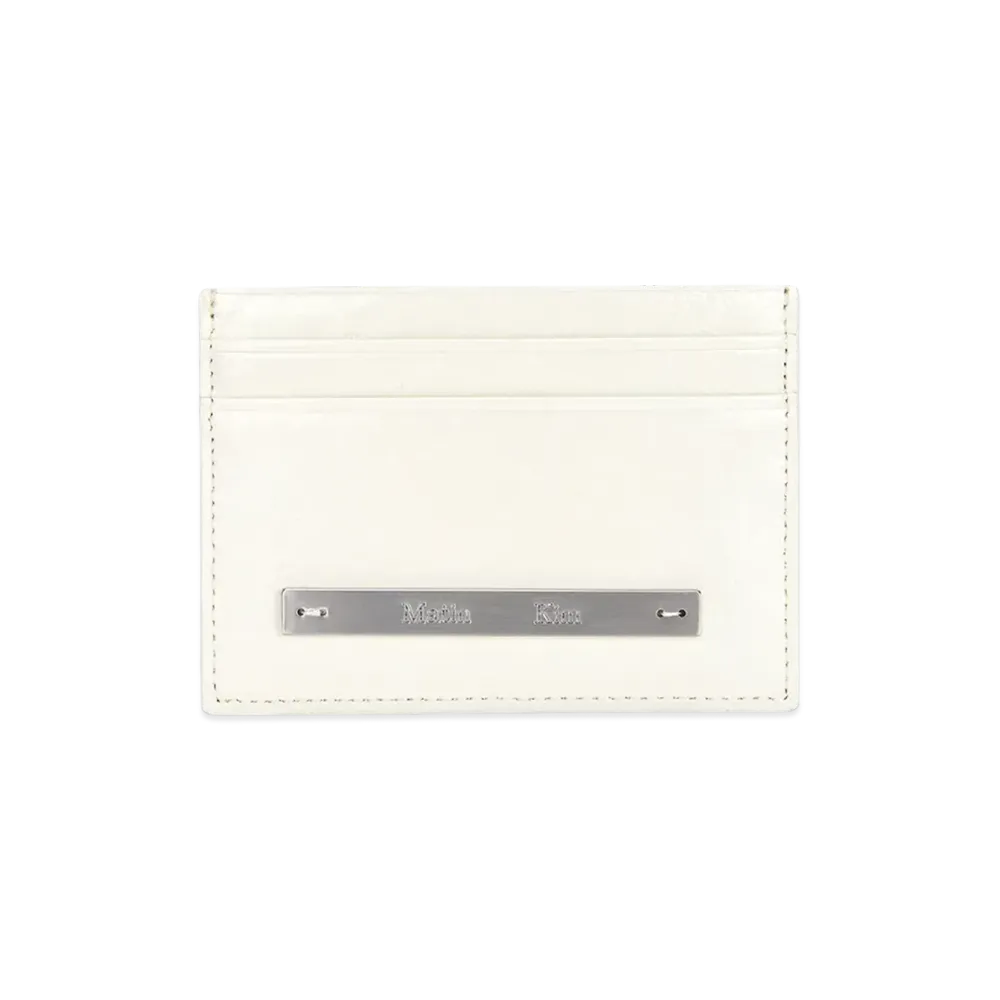 Matin Kim Glossy Card Wallet "Ivory"