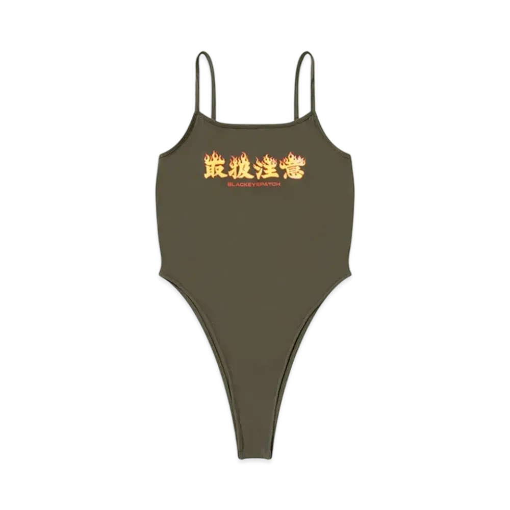 BlackEyePatch HWC Flame Logo Body Suit "Olive"