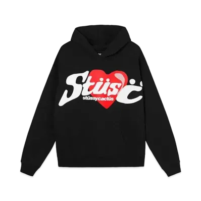 Stussy CPFM HEART HOODIE "Black"