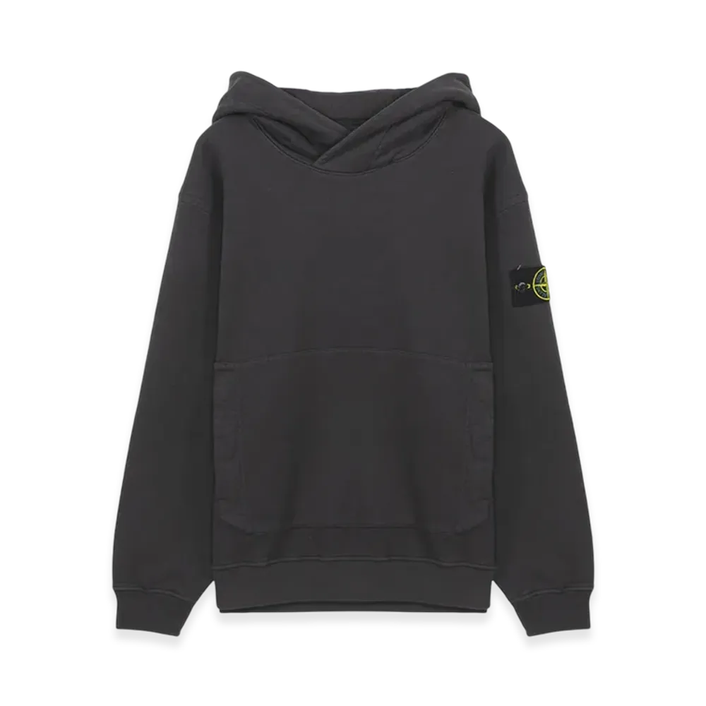 Stone Island 61820 Cotton Fleece Hooded Sweatshirt - 22FW "Dark Grey"