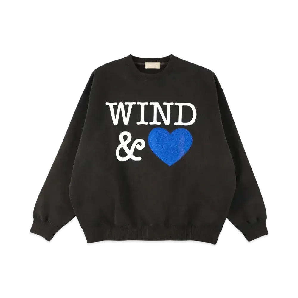 WIND AND SEA Crewneck Sweatshirt(Heart) "Black"