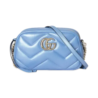 GUCCI GG Marmont Small Shoulder Bag Online Exclusive "Light Blue"