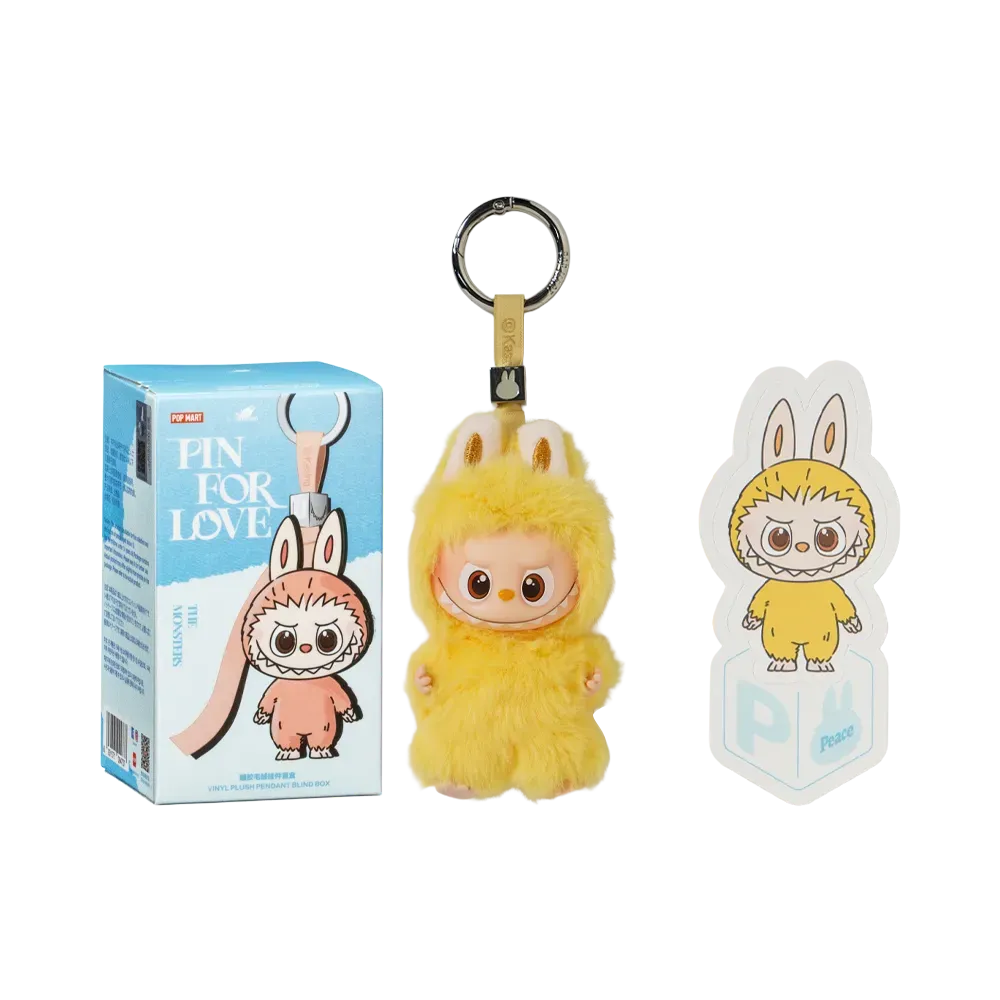 POP MART THE MONSTERS (LABUBU) Pin for Love Series-Vinyl Plush Pendant (N-Z) P