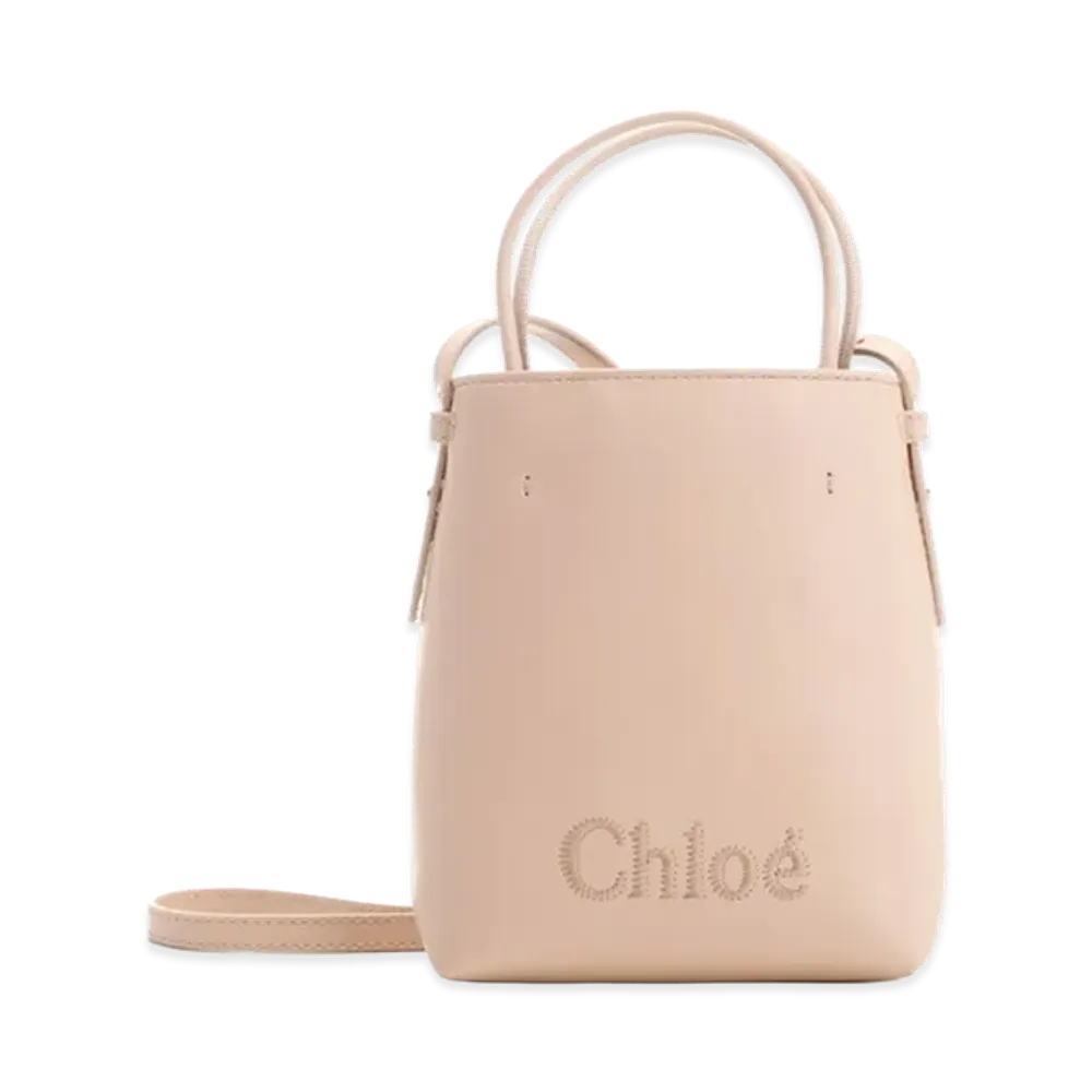 Chloe Women's Micro E Sense Bucket Bag "Pink"