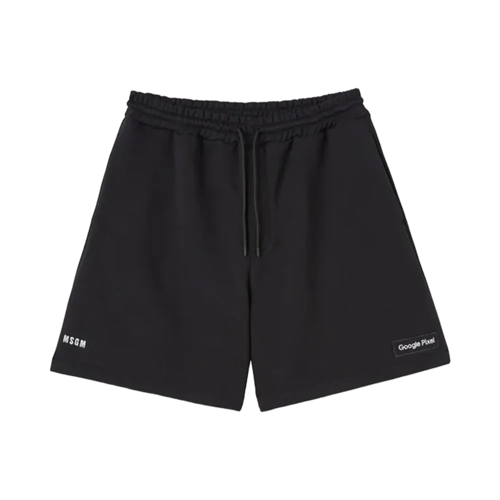MSGM x Google Pixel Logo Shorts "Black"