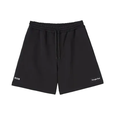 MSGM x Google Pixel Logo Shorts "Black"