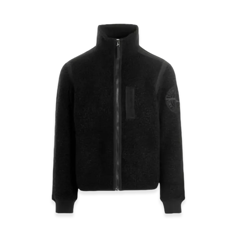 Stone Island 61441 Terry Fleece Track Top - 22FW "Black"