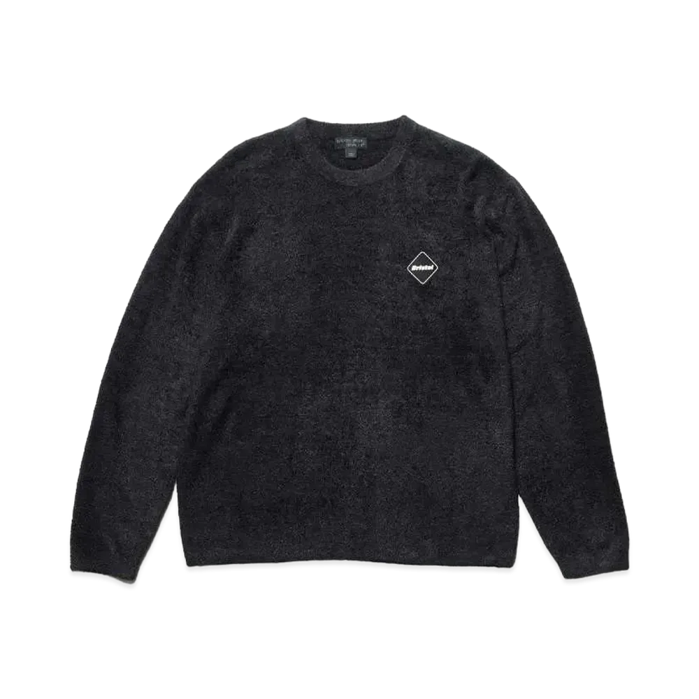 F.C.Real Bristol Barefoot Dreams Pile Crewneck Top "Black"