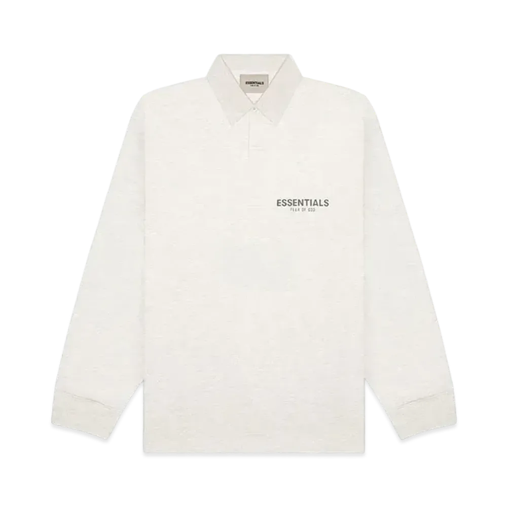 FEAR OF GOD ESSENTIALS Long Sleeve Boxy Polo "Grey"