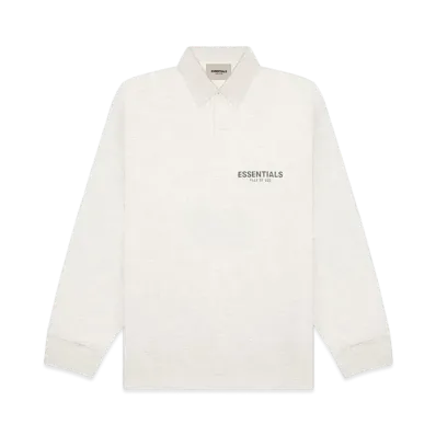 FEAR OF GOD ESSENTIALS Long Sleeve Boxy Polo "Grey"