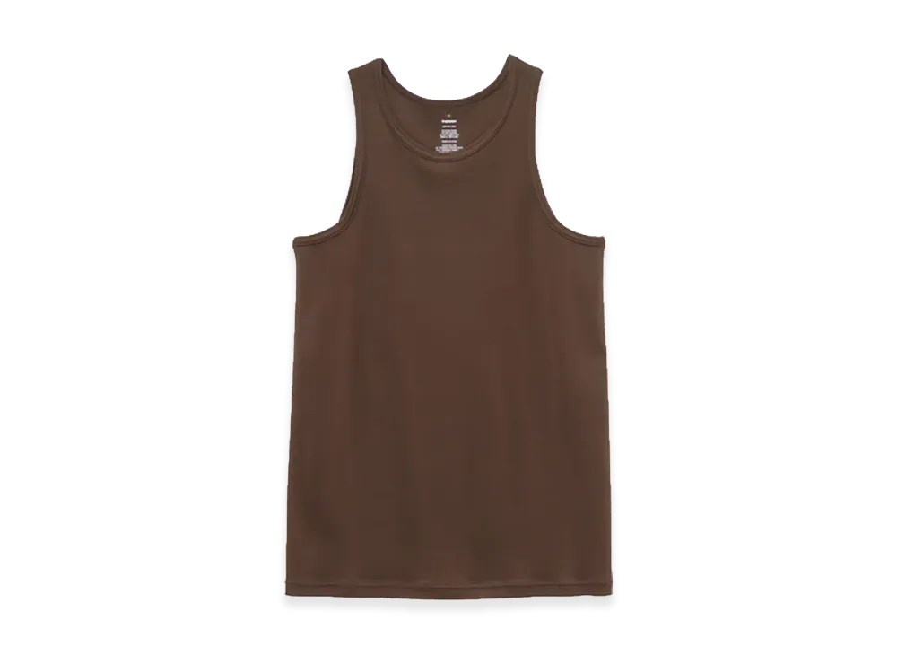 Graphpaper American Sea Island Cotton Tank Top "Brown"