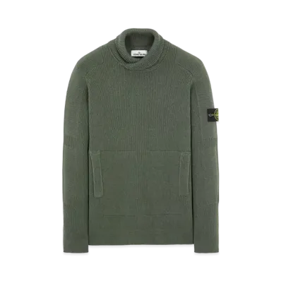Stone Island 551A7 COMFORT WOOL-COTTON "Sage Green"