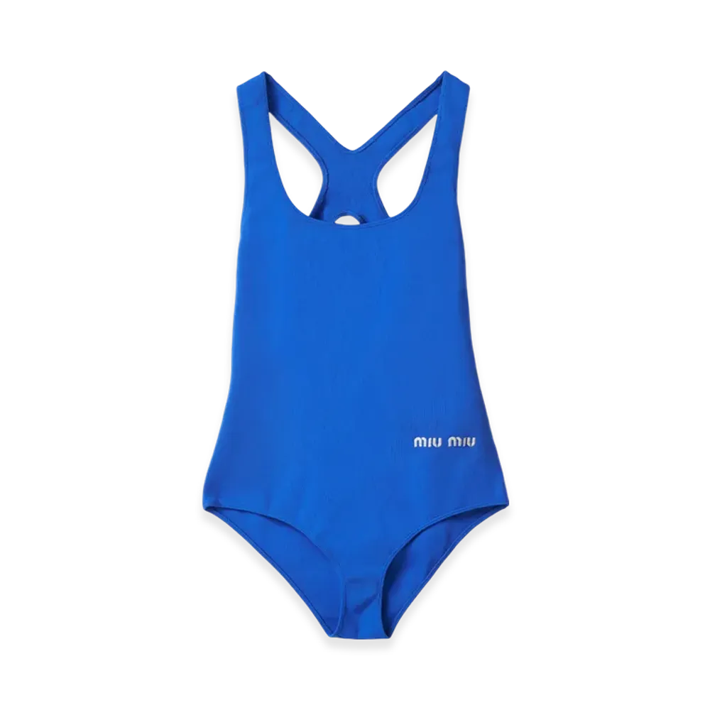 MIU MIU Women's Nylon Swimsuit "Indigo Blue"