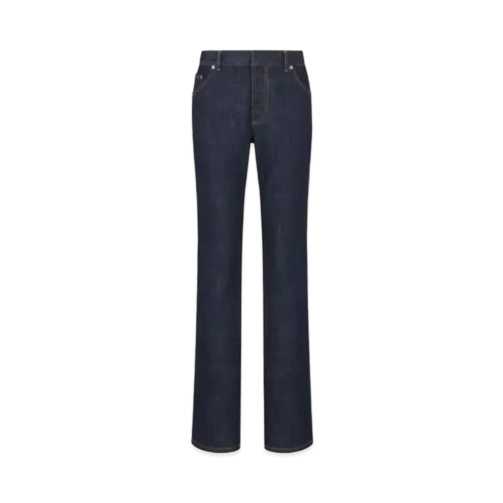Dior DIOR 8 Straight Jeans D09 Cotton Denim "Deep Blue"