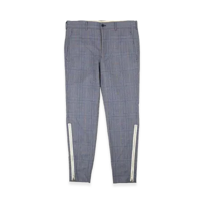 COMME des GARCONS HOMME PLUS Plaid Zipper Dress Pants "Blue"