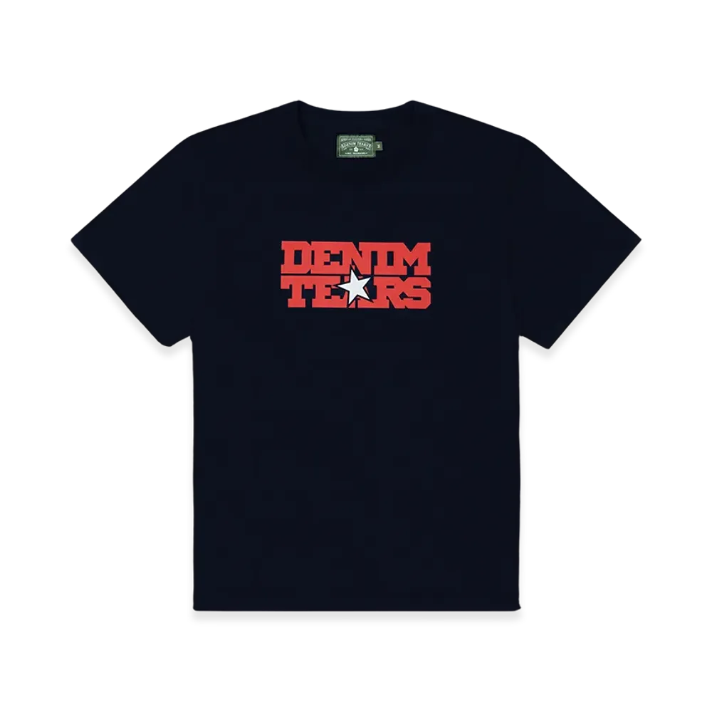 DENIM TEARS Most Dangerous Tee "Navy"