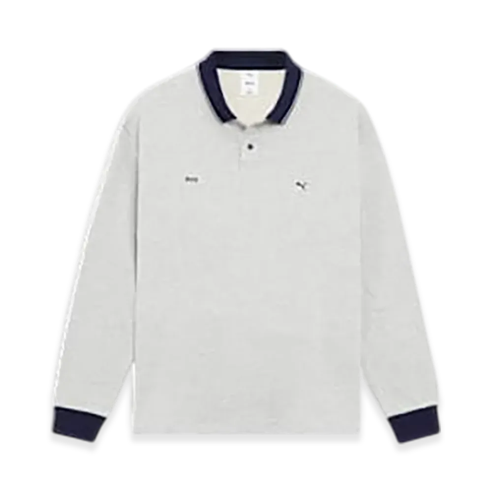 PUMA x ACY Unisex Football Sweat Long Sleeve Shirt "Light Gray Heather"