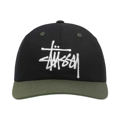 Stussy Low Profile Big Basic Snapback "Black"