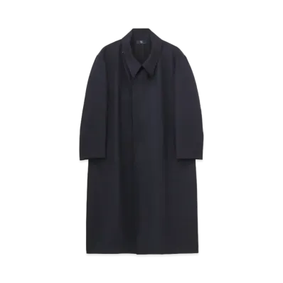Yohji Yamamoto Y's WOOL HARD SERGE DOUBLE COAT "Navy"