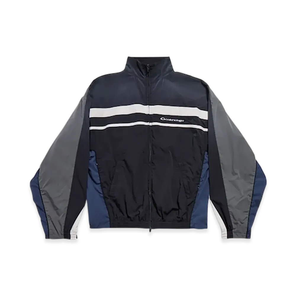 BALENCIAGA 50/50 Tracksuit Jacket "Heather Black"
